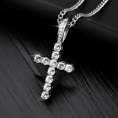 Iced Cross Pendant