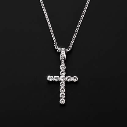 Iced Cross Pendant