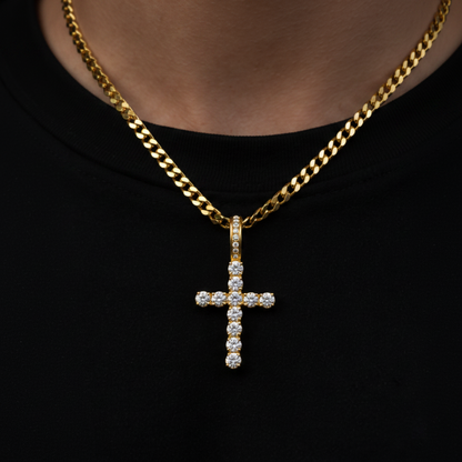 Iced Cross Pendant